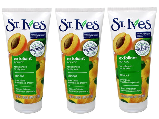 St. Ives Fresh Skin Scrub, Apricot 6 oz Pack of (3)