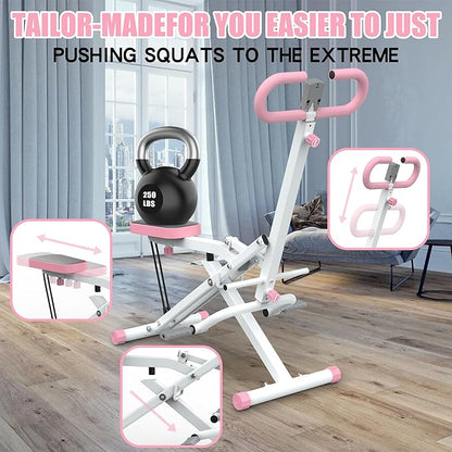 Foldable Squat Machine for Glute & Leg Workout