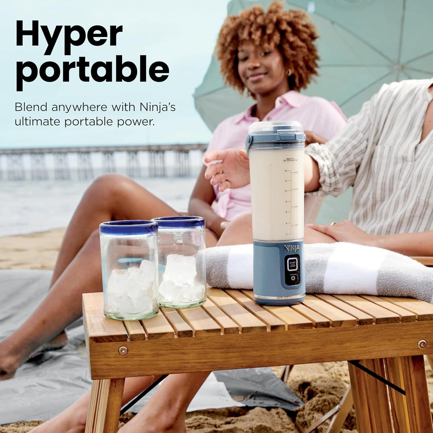 Ninja BC151EM Blast Portable Blender, Cordless, 18oz. Vessel, Personal Blender-for Shakes & Smoothies, BPA Free, Leakproof-Lid & Sip Spout, USB-C Rechargeable, Dishwasher Safe Parts, Forest Green