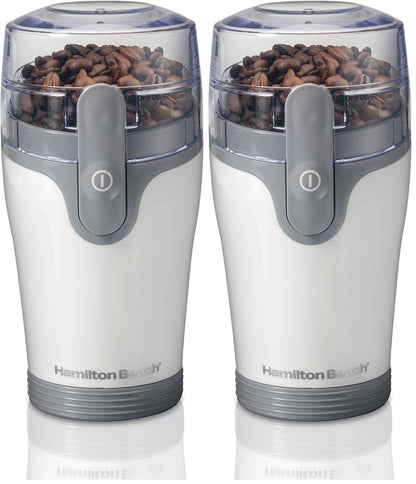 Hamilton Beach Fresh Grind Electric Coffee Grinder for Beans, Spices and More, Stainless Steel Blades, Removable Chamber, Makes up to 12 Cups, Black