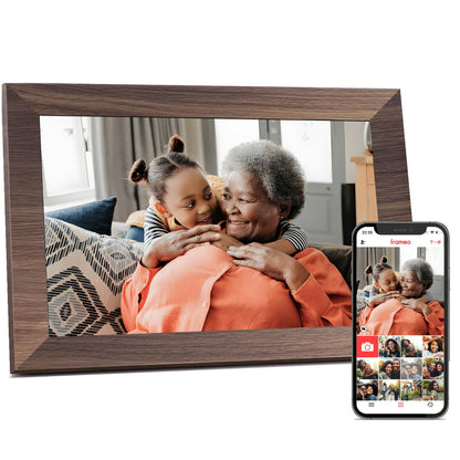 Digital Picture Frame, Frameo WiFi 10.1 Inch 1280*800IPS HD Touch Screen Digital Photo Frame, 16GB Memory, Auto-Rotate, Share Picture Video, Birthday Gifts for Women, Gifts for Mom, Dad, Wedding Gifts