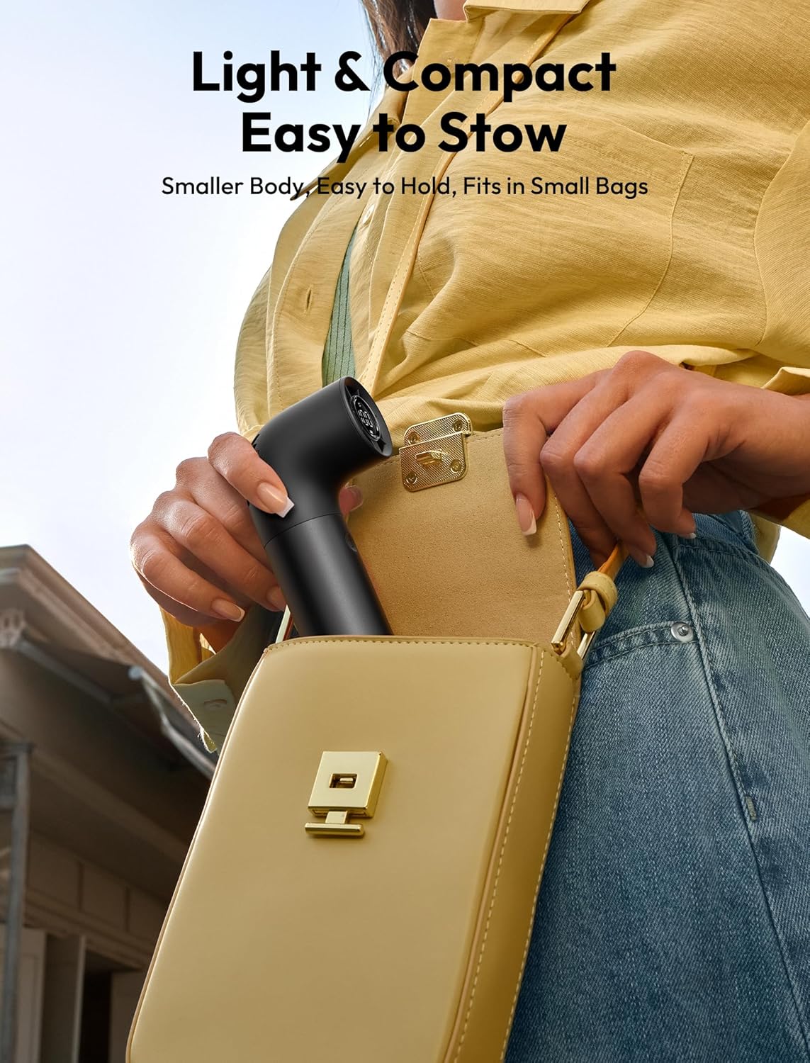 Aecooly Portable Handheld Fan, Powerful Turbo Mini Fan, 19000 RPM High Speed Aero Pro, 15H Max Cooling Time, 6 Speeds Aluminum Case, Pocket Rechargeable Personal Small Travel GIfts for Women-Black