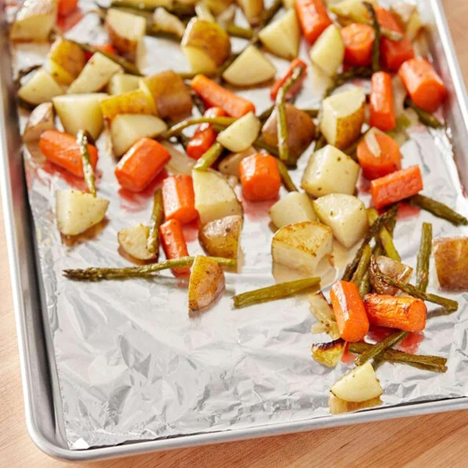 Heavy Duty Silver Aluminum Foil Roll for Food 18 Inches 500 FT Heavy Duty Food Safe Foil Wrap