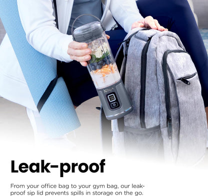 Ninja BC151EM Blast Portable Blender, Cordless, 18oz. Vessel, Personal Blender-for Shakes & Smoothies, BPA Free, Leakproof-Lid & Sip Spout, USB-C Rechargeable, Dishwasher Safe Parts, Forest Green