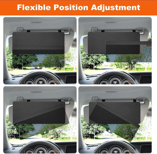 Polarized Car Sun Visor Extender, Upgraded Polarized Car Visor Extender Sun Blocker UV400, Universal Visor Extension for Sun Blocker, Adjustable Sun Visor, Glare, UV Protector