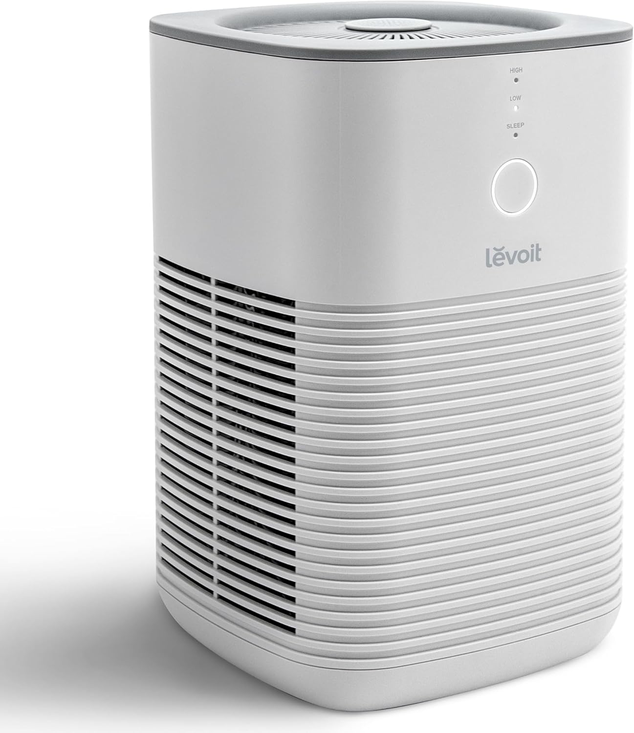 LEVOIT Air Purifier for Home Bedroom, Fresheners Filter Small Room Cleaner with Fragrance Sponge for Smoke, Allergies, Pet Dander, Odor, Dust Remover, Office, Desktop, Table Top, 1 Pack, White