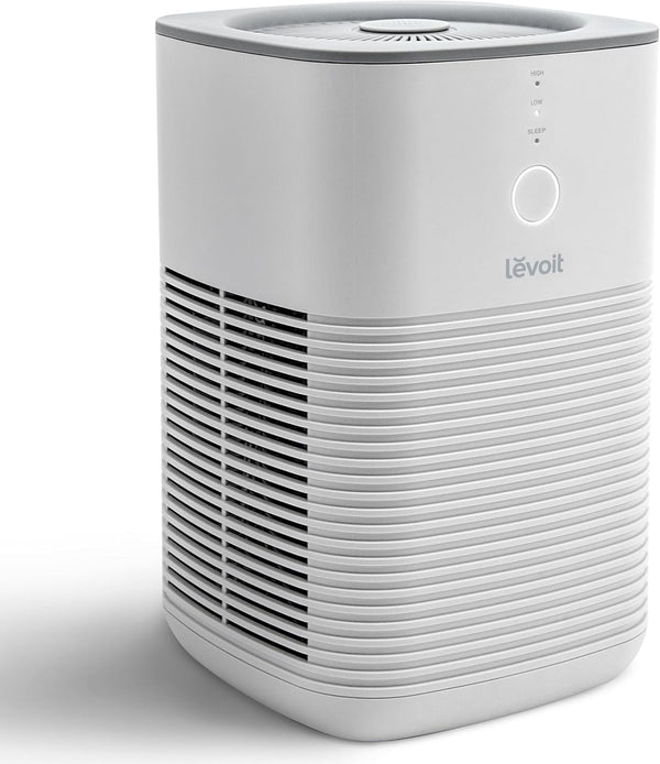 LEVOIT Air Purifier for Home Bedroom, Fresheners Filter Small Room Cleaner with Fragrance Sponge for Smoke, Allergies, Pet Dander, Odor, Dust Remover, Office, Desktop, Table Top, 1 Pack, White