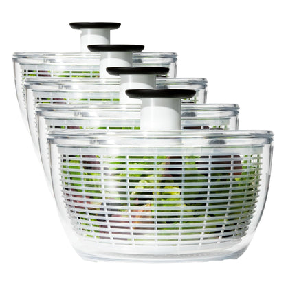 OXO Good Grips Salad Spinner | Lettuce Spinner | Fruit Washer | Fruit Washing Bowl with Strainer | Vegetable Cleaner | Salad Cleaner | Lettuce Washer | 6.22 Quart Capacity