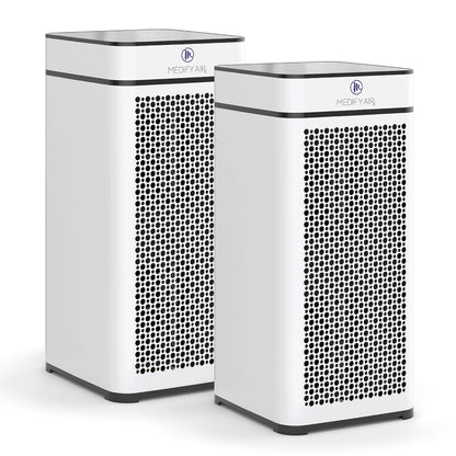 Medify MA-40 Air Purifier with True HEPA H13 Filter | 1,793 ft² Coverage in 1hr for Smoke, Wildfires, Odors, Pollen, Pets | Quiet 99.9% Removal to 0.1 Microns | White, 1-Pack