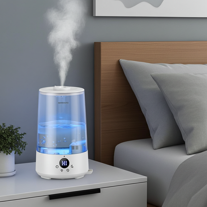 3-in-1 Humidifier with Diffuser & Night Light, Top Fill, 23dB Quiet, Auto-Off