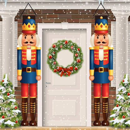 Christmas Nutcracker Shaped Door Couplet