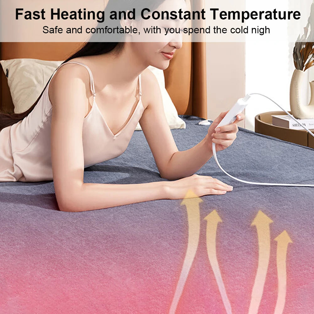 Electric Blanket 220V - Thicker Automatic Thermostat for Cozy Warmth