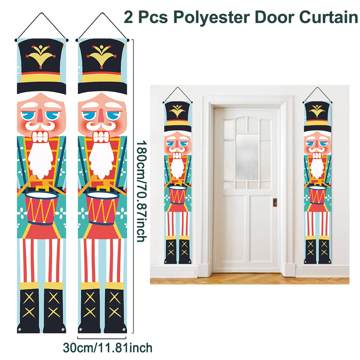 Christmas Nutcracker Shaped Door Couplet