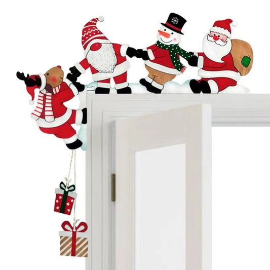 Christmas Wood  Door Corner Decor