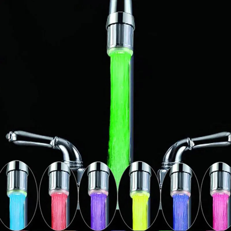 3-Color LED Water-Saving Bathroom Faucet Aerator