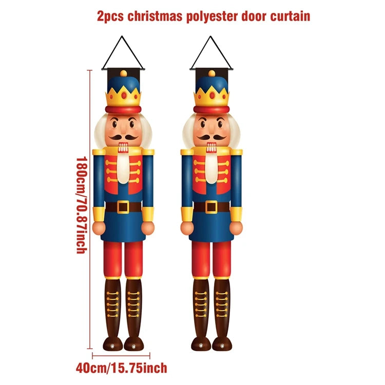 Christmas Nutcracker Shaped Door Couplet