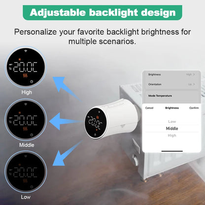 Smart WiFi Thermostat Radiator Actuator