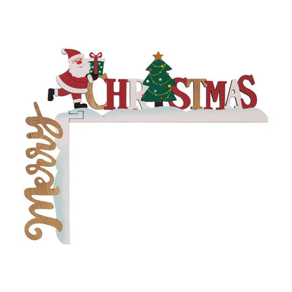 Christmas Wood  Door Corner Decor