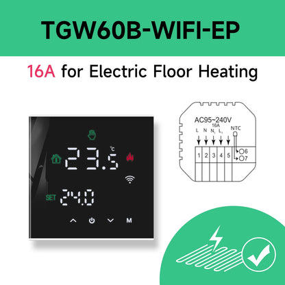 Smart WiFi Thermostat for Warm Floor Heating