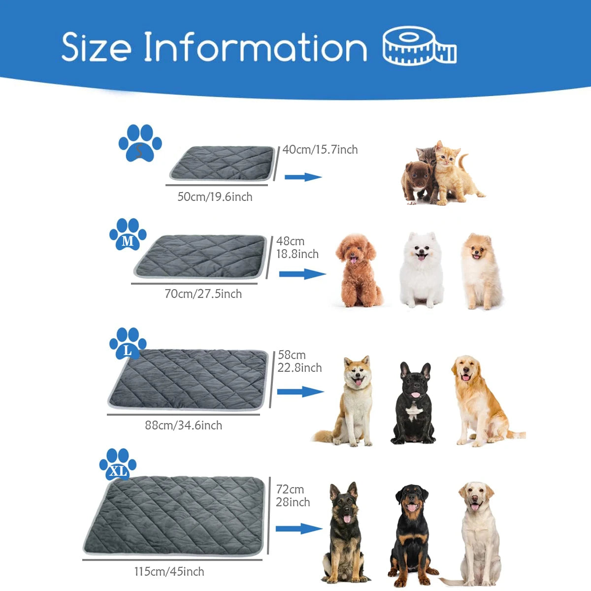 Washable Self Heating Pet Pad