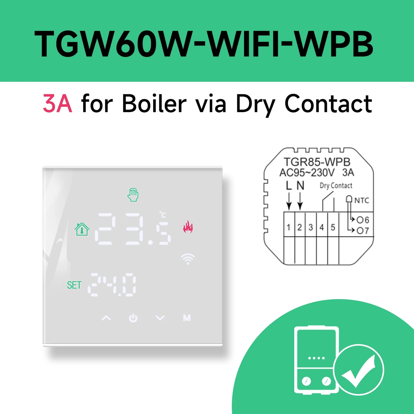 Smart WiFi Thermostat for Warm Floor Heating