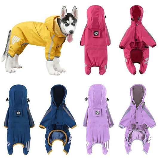 Pet Dog Waterproof Raincoat Jumpsuit