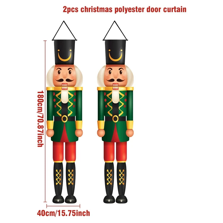 Christmas Nutcracker Shaped Door Couplet