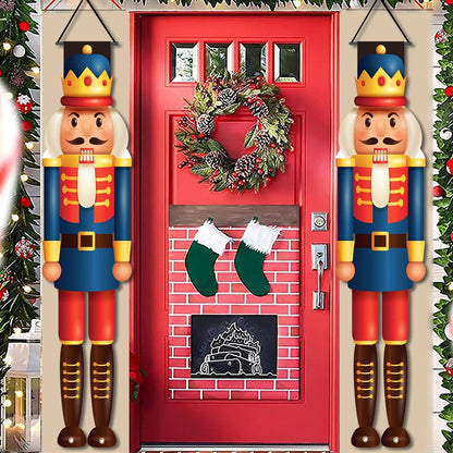 Christmas Nutcracker Shaped Door Couplet