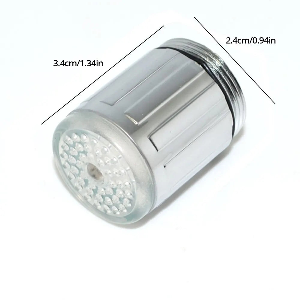 3-Color LED Water-Saving Bathroom Faucet Aerator