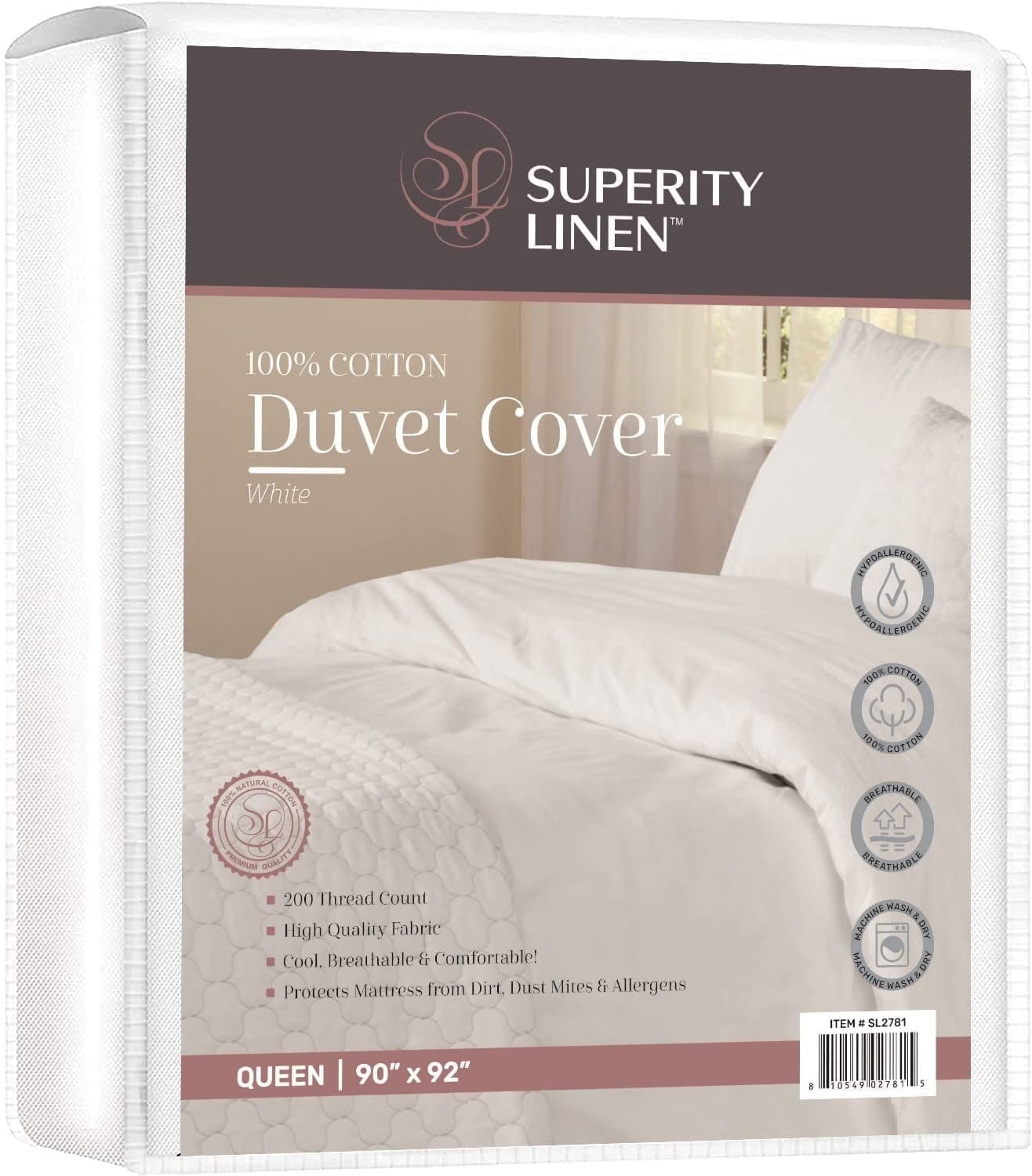 Superity Linen Duvet Cover Queen Size